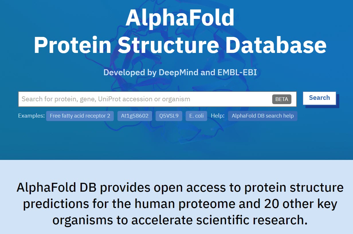 人工智能alpha fold 2开放代码与蛋白质开放数据库